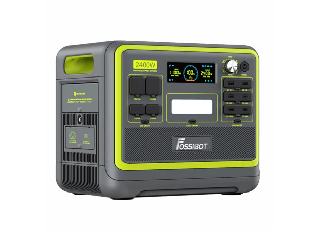 Портативна зарядна станція Fossibot F2400 2400W 2048WH 640000mAh LiFePO4, зелена