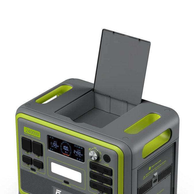 Портативна зарядна станція Fossibot F2400 2400W 2048WH 640000mAh LiFePO4, зелена