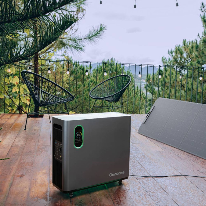 Зарядна станція Gendome Home 3000 3000W 3072Wh LiFePO4, сіра