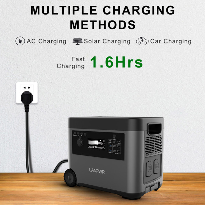 Портативна зарядна станція LanPWR D5-2500 2500W 2160Wh LiFePO4