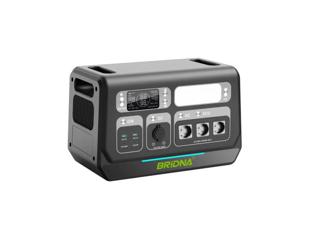 Портативна зарядна станція Bridna SGR-PPS2000-3 2200W 1720WH 537600mAh LiFePO4, чорна