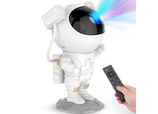 Лазерний проектор зоряного неба, нічник Astronaut Sky Projector з пультом, білий