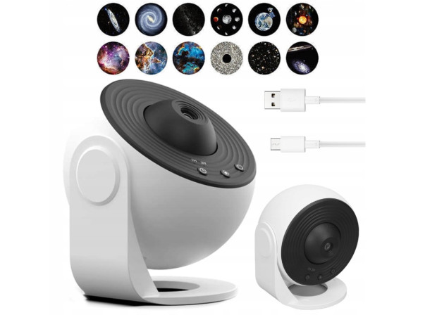 Проектор зоряного неба MARKSON BL-DQY02-PRO, нічник 360°, білий
