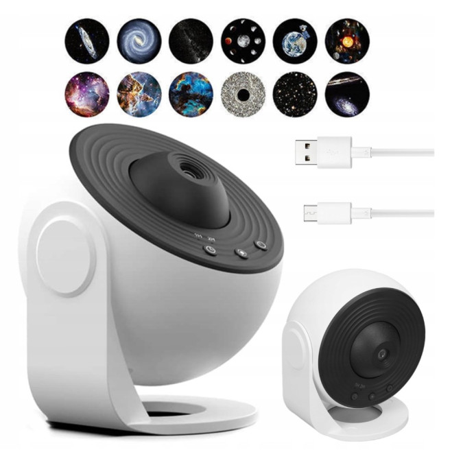 Проектор зоряного неба MARKSON BL-DQY02-PRO, нічник 360°, білий