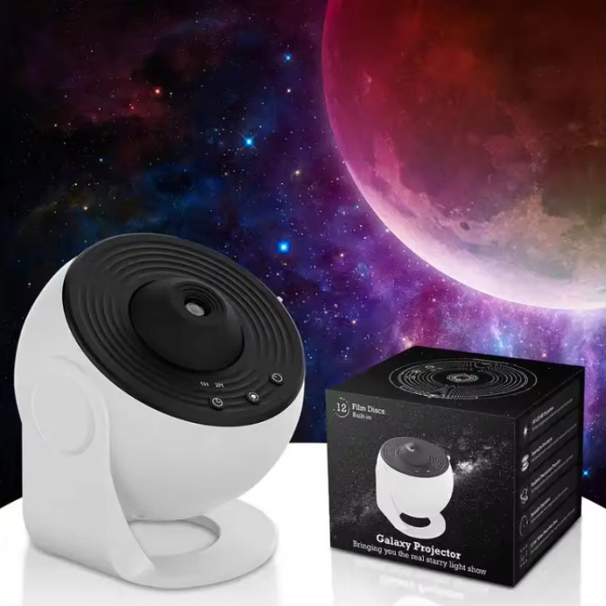 Проектор зоряного неба MARKSON BL-DQY02-PRO, нічник 360°, білий