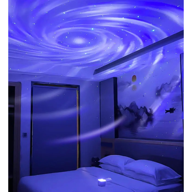 Проектор зоряного неба, нічник Night Sky Magic Box M6 з пультом і додатком на телефон, білий