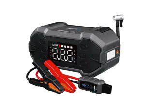 Пусковий зарядний пристрій Green Keeper GK-J1206P 3000A/20000mAh з компресором та ліхтариком