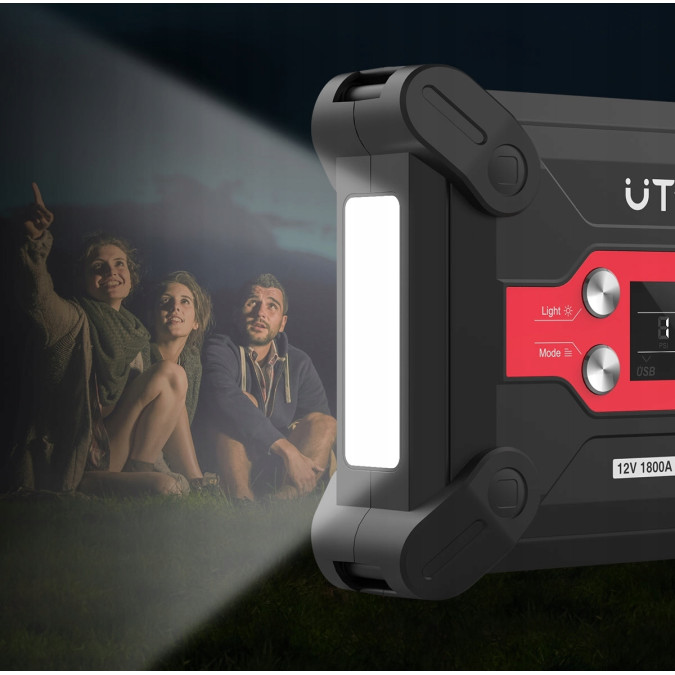 Пусковий зарядний пристрій UTRAI Jstar 6 1800A/24000mAh з компресором та ліхтариком