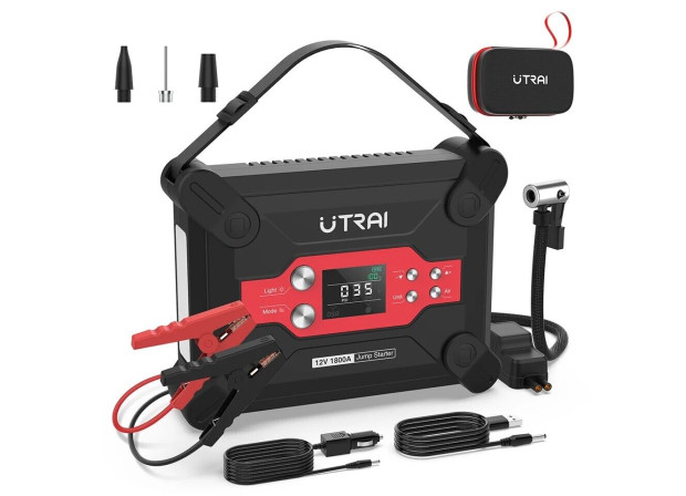 Пусковий зарядний пристрій UTRAI Jstar 6 1800A/24000mAh з компресором та ліхтариком