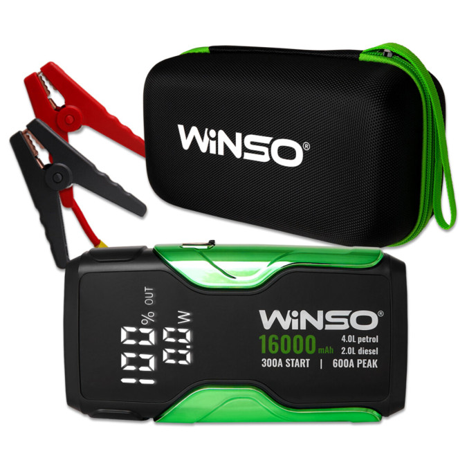 Бустер (пусковий пристрій) Winso Jump Starter 300A/600A 16000mAh 
