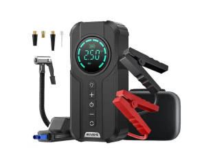 Пусковий зарядний пристрій BUVAYE YX1920-10400 600A/10400mAh з компресором та ліхтариком