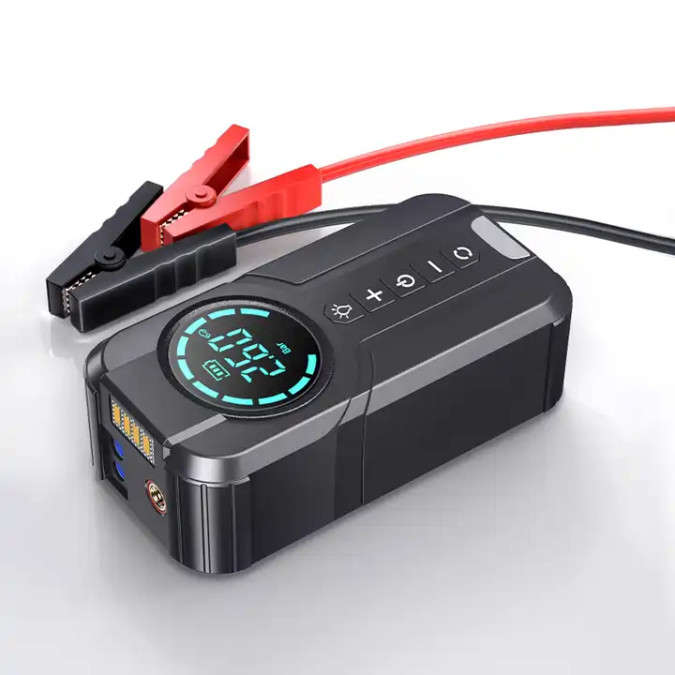 Пусковий зарядний пристрій BUVAYE YX1920-10400 600A/10400mAh з компресором та ліхтариком