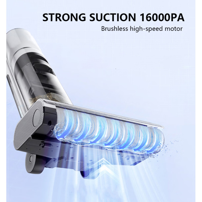 Бездротовий миючий пилосос Maircle F1 16000Pa 4000mAh, сірий