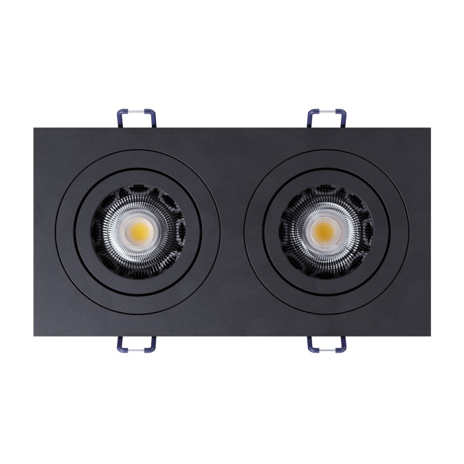 Світильник точковий врізний KLOODI KD-BASE SQ92x175 GU10 BK