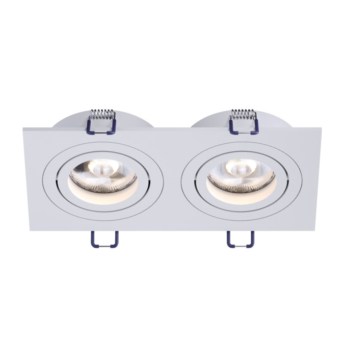 Світильник точковий врізний KLOODI KD-BASE SQ92x175 GU10 WH