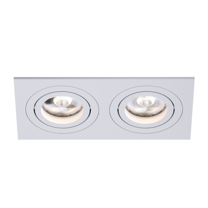 Світильник точковий врізний KLOODI KD-BASE SQ92x175 GU10 WH