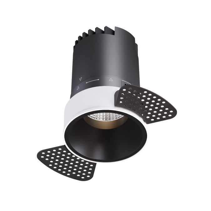 Світильник точковий врізний KLOODI KD-GIRON134 TR 12W 3K 38D BK