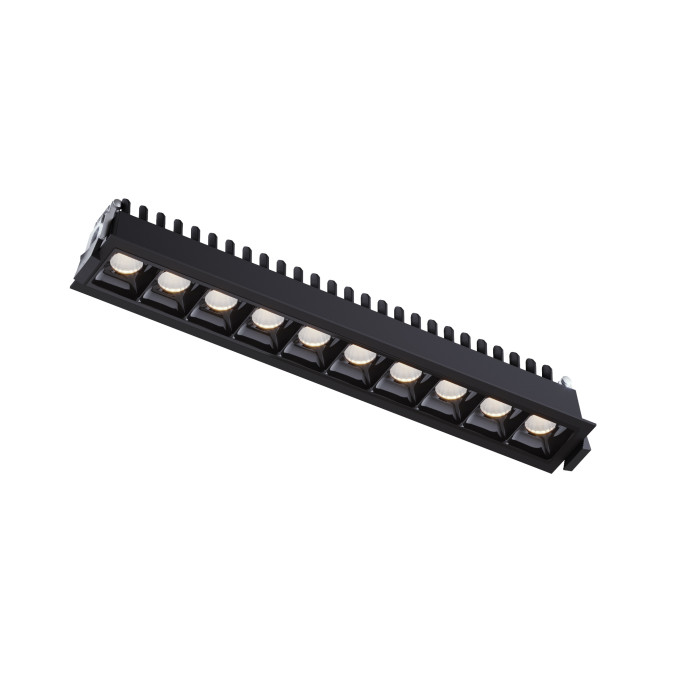 Світильник точковий врізний KLOODI KD-POINT 10X2 20W 4K BK