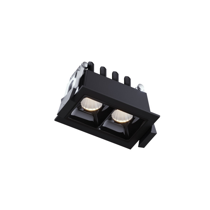 Світильник точковий врізний KLOODI KD-POINT 2X2 4W 3K BK