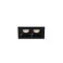 Світильник точковий врізний KLOODI KD-POINT 2X2 4W 3K BK