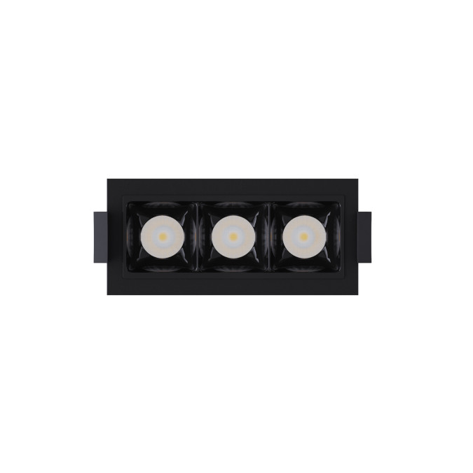 Світильник точковий врізний KLOODI KD-POINT 3X2 6W 3K BK