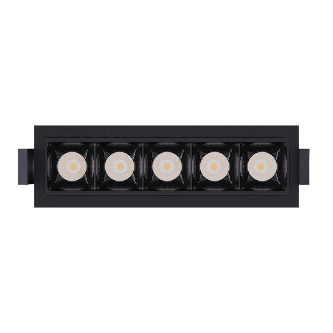 Світильник точковий врізний KLOODI KD-POINT 5X2 10W 3K BK