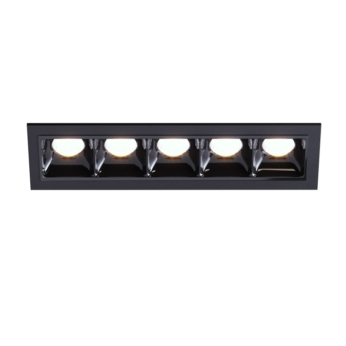 Світильник точковий врізний KLOODI KD-POINT 5X2 10W 3K BK